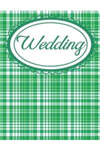 Irish Plaid Green Wedding Planner