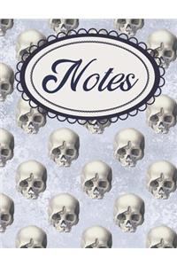 Gothic Skulls Navy Composition Book