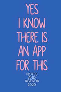 Yes I Know There Is An App for This Notes and Agenda