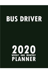 Bus Driver 2020 Weekly and Monthly Planner