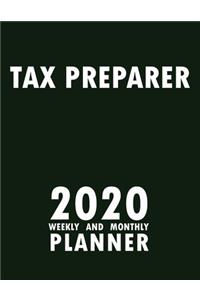 Tax Preparer 2020 Weekly and Monthly Planner