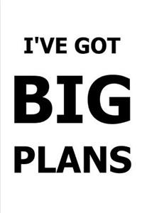 2020 Weekly Planner Funny Saying Big Plans 134 Pages