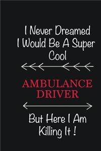 I never Dreamed I would be a super cool Ambulance driver But here I am killing it