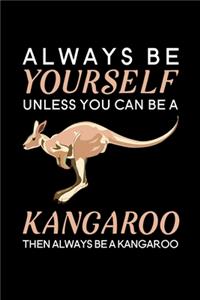 Always be yourself unless you can be a Kangaroo then always be a Kangaroo