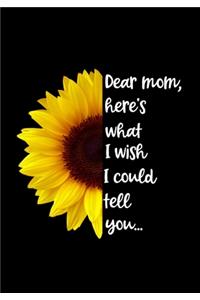 Dear Mom, here's what I wish I could tell you