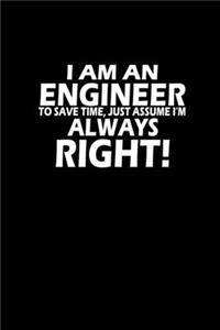 I Am An Engineer To Save Time, Just Assume I'm Always Right!