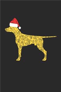 Doberman with Santa Hat Christmas Notebook - Christmas Doberman Journal - Christmas Gift for Doberman Lovers, Dog Owners And Veterinaries