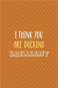 I Think You Are Ducking Brilliant