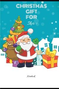 Christmas Gift For Iker College Ruled Notebook