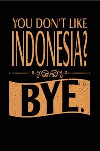 You Don't Like Indonesia? Bye.