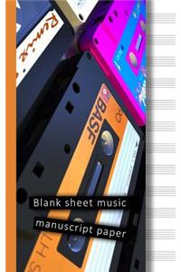 Blank sheet music manuscript paper
