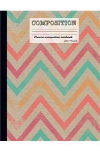 Chevron composition notebook