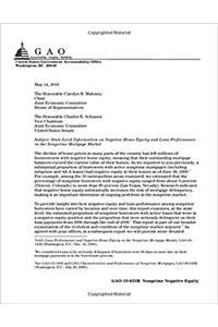 State-level information on negative home equity and loan performance in the nonprime mortgage market~