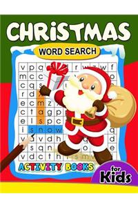 Christmas Word Search Activity Book for Kids