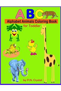 Alphabet Animal Coloring book for toddler