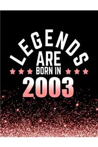 Legends Are Born in 2003