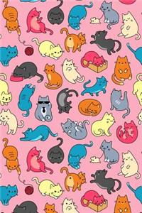 Bullet Journal Notebook for Cat Lovers Fun Cat Pattern 8