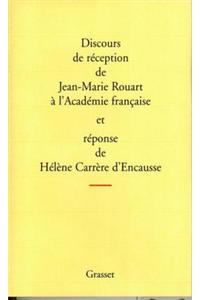 Discours de Reception A L'Academie Francaise