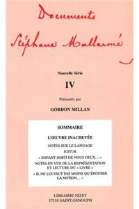 Documents Stephane Mallarme - Nouvelle Serie IV