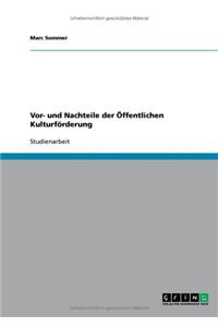 Vor- und Nachteile der Öffentlichen Kulturförderung