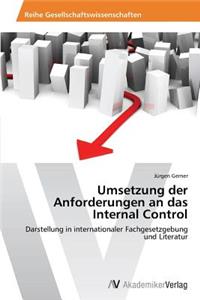 Umsetzung der Anforderungen an das Internal Control