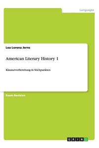 American Literary History 1