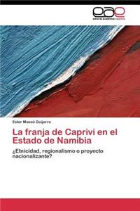 franja de Caprivi en el Estado de Namibia