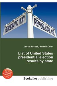 List of United States Presidential Election Results by State