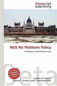 Nus No Platform Policy