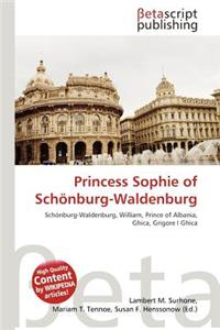 Princess Sophie of Schonburg-Waldenburg