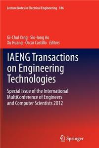 Iaeng Transactions on Engineering Technologies