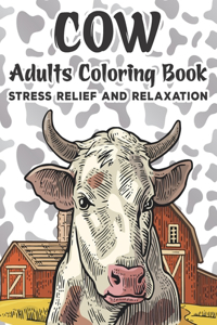 Cow Adults Coloring Book