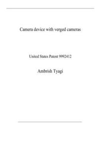 Camera device with verged cameras
