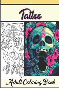 New Tattoo Adult Coloring Book