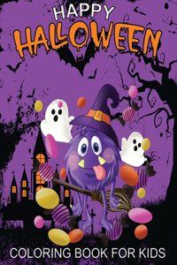 Happy Halloween Coloring Book For Kids