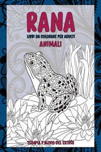 Libri da colorare per adulti - Terapia y alivio del estrés - Animali - Rana