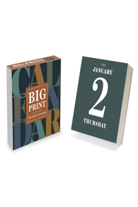 Cal 2025- Big Print Daily Desktop