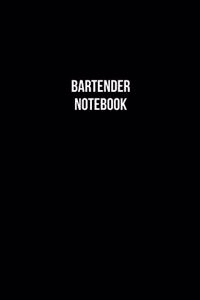 Bartender Notebook - Bartender Diary - Bartender Journal - Gift for Bartender