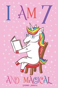 Unicorn Journal I am 7 and Magical