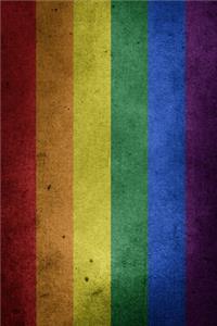 LGBT Gay Pride Flag Vintage Journal