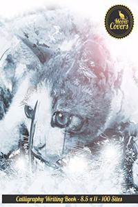 Meow Covers Calligraphy Writing Book - 8.5 X 11 - 100 Sites