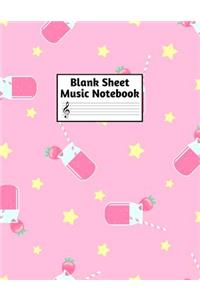 Blank Sheet Music Notebook