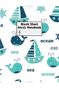 Blank Sheet Music Notebook