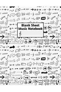 Blank Sheet Music Notebook