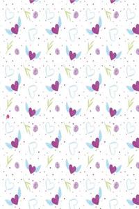 Notizbuch geflügeltes Herz violett