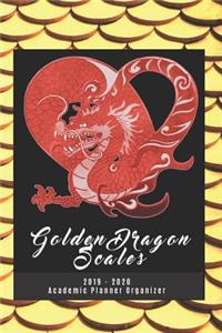 Golden Dragon Scales 2019 - 2020 Academic Planner Organizer