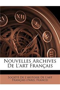 Nouvelles Archives De L'art Français