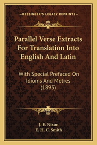 Parallel Verse Extracts For Translation Into English And Latin