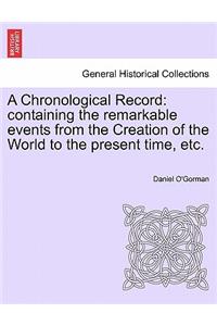 A Chronological Record
