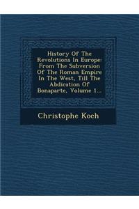 History of the Revolutions in Europe